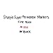Sharpie Super Permanent Markers, Fine Point, Red, 12 Count