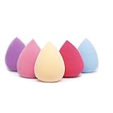 Tonsee Pro Beauty Comestic Sponge Puff, Water Droplets Shape 5PCs