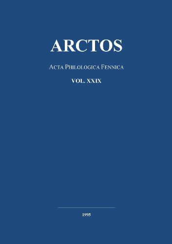 Arctos: Acta Philologica Fennica, Vol. 29 (Arctos. Acta Philologica Fennica)