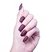 Laza 96 Pcs Colorful Fake Nails 4 Pack Coffin Ballet Purplish Red Madder Prune Mulberry Full Cover Medium Matte Artificial Acrylic Nails - Carmine Rose