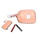 Charyeah Waterproof Cosmetic Bags Makeup Bag Travel Barrel Cases Kit Organizer Bathroom Storage Carry Case Toiletry Bags Multifunctional Bucket Toiletry Bag Polyester 300T (Pink)