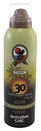 Australian Gold Continuous Spf#30 Spray 6 Ounce With Bronzer (177ml) (2 Pack)
