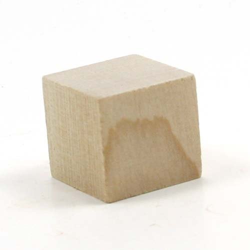 Mylittlewoodshop - Pkg of 50 - Square Block - 1-1/2 by 1-1/2 by 1-1/2 inches square unfinished wood(WW-WW-SQ1500-50)