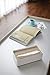 YAMAZAKI home Rin Tissue Case with A Lid, Natural, Short