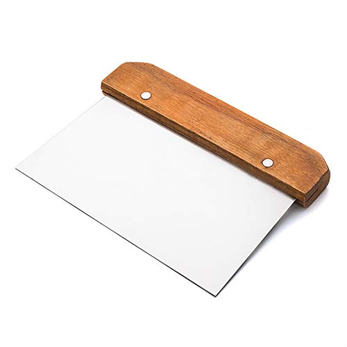 Forart Bench Scraper, Premium Stainless Steel Dough Scraper, Multi-Purpose Dough Knife, Kitchen Bench Scraper Dough Cutter, Cake Scraper for Kitchen