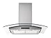 Kitchen Bath Collection 30-inch Wall-mounted Stainless Steel Range Hood with Arched Tempered Glass & Touch Screen Control Panel, Carbon filters included.