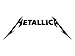 Metallica Rock Band Heavy Metal Decal Sticker, H 3.5 By L 9 Inches, White, Black, Silver, Red, Yellow, or Blue