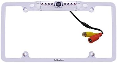 Tadibrothers 120 Degree Silver License Plate Frame HD Backup Camera Hi-Res CCD