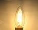 10 pack 4 Watt E14 Filament LED Bulbs 450LM Equivalent 40W Candle Light Bulb Edison LED Filament bulb E14 Base Warm white 3000K Non-Dimmable Incandescent Bulbs AC 110V