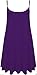 ZJ Clothes Womens Plain Sleeveless Cami Strappy Swing Dress