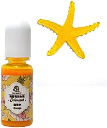 10g Orange Transparent Color Pigment Dye UV Resin Craft DIY Epoxy Silicone Mold Colorant Liquid Handmade Charm Jewelry Slime Making