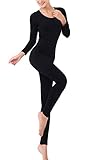 LANBAOSI Women's 2pc Long John Thin Seamless Thermal Underwear Set