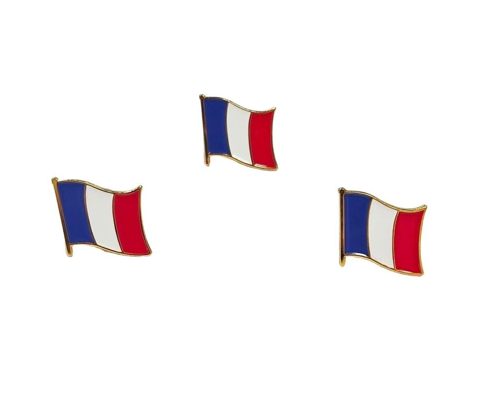 Pandiui23 3 Countries Flag Brooch Pin Country Flag Pins Bulk Badge Alloy Metal Souvenir Country Flag Lapel Pins for Hat Clothes Backpack Badge, 2.3 * 2.2cm, Metal, Metal