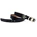 MoYoTo Womens 1.10″Wide Genuine Leather Fashion Designer Buckle Thin Belts For Dresses (Black)
