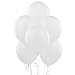 AFTERLOON® Biodegradable Balloons White 12 Inch 100 Pack, Matte Color Thickened Extra Strong Latex Helium Float, for Baby Shower Gender Reveal Garland Arch Wedding Birthday Party Decorations