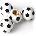 INCART Football Shape Tire Valve Stem Caps, Universal (4pcs) Car Tire Valve Stem Air Caps Cover for Car Wheels
