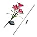 Hearts Shop Solar Powered Outdoor LED Color Changing Waterproof Lily Flower Garden Light Lawn Lamp for Yard Decoration (Red)