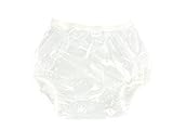 Haian Adult Incontinence Pull-on Plastic Pants Color Glass Clear 3 Pack (Large)