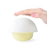 Touch Sensor Night Light for Baby MECO Mushroom Design Color Changing LED Nightlight Touch Sensitive Multicolor Bedside Tumbler Lamp for Kids Bedroom (Yellow)