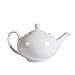 Porlien White Porcelain 20-ounce Teapot