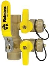 Webstone Purge &amp; Fill Series Ball Valve 48614 1 in IPS Threaded Connection