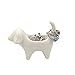 OYLZ Adorable Ceramic Dog Ring Holder Jewelry Trinket Holder Home Decoration
