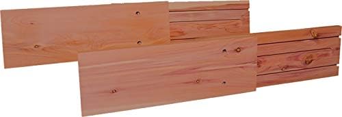 Adjustable 100% Red Cedar Drawer Dividers, Set of 2 Unfinished Cedar Dividers by The Great American Hanger Company