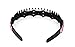 Yeshan Rhinestone and Crystal beaded Plastic Teeth Comb Hairband Hair hoop Headband for Girls,Champagne