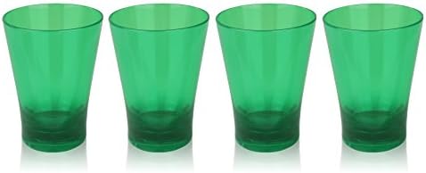 Premium HOLIDAY Cups – Classic Party Drinkware for Mixed Drinks and Alcohol – Unbreakable Plastic (Green)