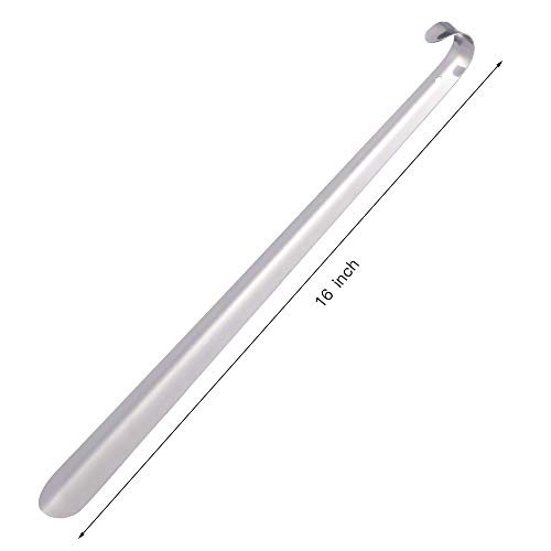 Shoe Horn, Shoe Horn Long Handle, Shoehorn - 16 Inch Long Shoe Horn, Shoe Horn for Men, Women, Seniors, Unibody Stainless Steel, Metal Shoe Horn, Long Handled Shoe Helper Stick, Shoehorns - Thumbnail 2