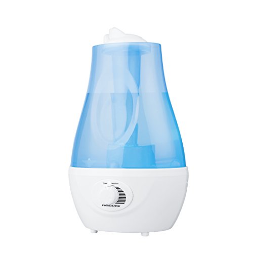 2.2L Room Humidifier, 360 Degree Cool Mist Whisper-quiet Ultrasonic Mini Air Purifier, with Cozy LED Variable Night Lights, Transparent Shell Design, for Home Office and Sleeping (Black)