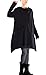 Mordenmiss Women's Leisure Long Sleeve Boat Neck Fall Tops Black US S-L