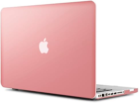 Dowswin MacBook Pro 15" Case,Heavy Duty Hard Cover with Spraying Technology Metal Surface for MacBook Pro 15 inch(A1286), Rose Golden