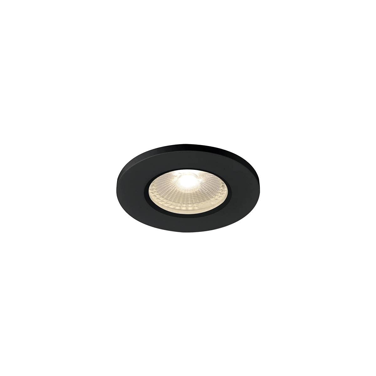 SLV recessed Ceiling Light KAMUELA/LED spot, floodlight, Ceiling spot, Ceiling Light, recessed Light, Internal Lighting / IP65 3000K 6W 400lm Black dimmable 38 Degrees