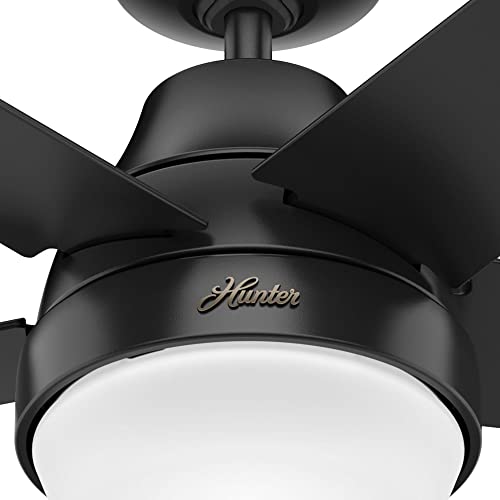 Hunter 51314 Aerodyne Ceiling Fan 52 inches Matte Black - View 9