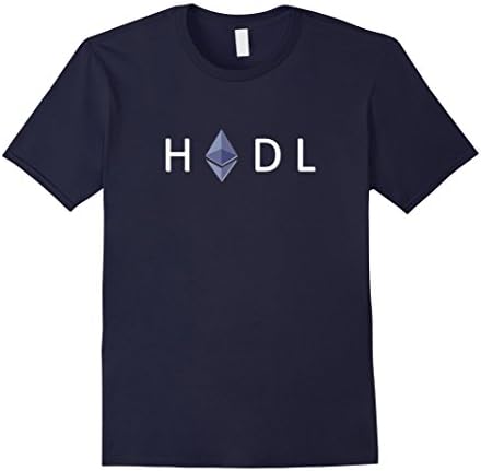 Mens Hodl Ethereum Cryptocurrency T-Shirt Medium Navy