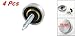 uxcell Decorative Fittings 16mm Screw Caps Mirror Nails 4 Pcs