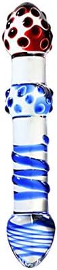 Convex Spot Medical Grade Super Smooth Crystal Massage Glass Stick to Promote Blood Circulationd Health for Women or Men