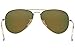 Ray-Ban AVIATOR LARGE METAL - MATTE GOLD Frame CRYSTAL BROWN MIRROR ORANGE Lenses 58mm Non-Polarized