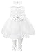 Taffy Baby Girl Christening Baptism Embroidered White Dress Gown 6 Piece Deluxe Set 0-3 Months