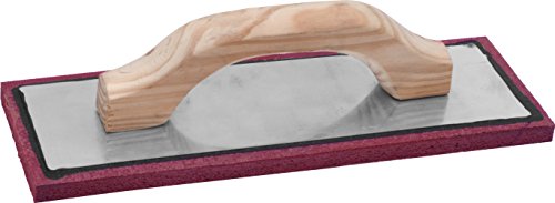 Marshalltown RED704431 4 x 10 x 3/4-Inch Red Rubber Sponge Float