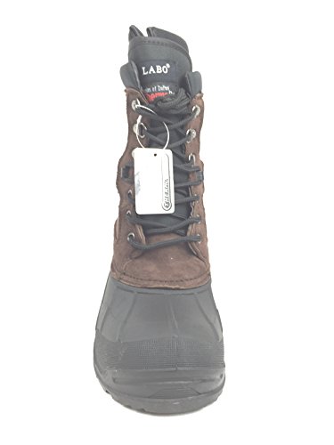 LABO Men's Brown10" Winter Snow Hunting Boots Shoes Waterproof Insulated 108 BROWN-10 - Thumbnail 4