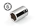 TEKTON 3/8 Inch Drive x 15 mm 6-Point Socket | 14147