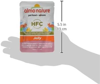 Almo Nature HFC Jelly - Wet Cat Food for Adult Cats - Tuna and Shrimps - Human-Grade, Gluten-Free - 55g (Pack of 24) - Image 4