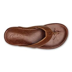 OLUKAI Auinala Men's Sandals, Leather, Lightweight