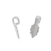 Small Sterling Silver Plated Jewelry Bails - 10 Pack
