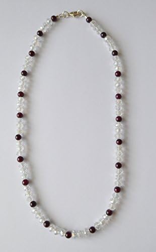 Garnet Gemstone and Crystal Necklace Reiki Blessed Crystal Healing