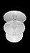 14-1/4 Inch Tall Three Tier Cupcake or Cake Stand with Scalloped Eges Made of Clear Hard Acrylic - Mix and Match Use As a One Tier, Two Tier or Three Tier - Center Tube Is Hollow and Can Be Filled If Desired (1, 2 LB) by Wedding Collection