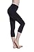 Women's Compression Capri's (Black - XS) - Body Slimming for Yoga, Hidden Pocket, Amazing Workout Pants