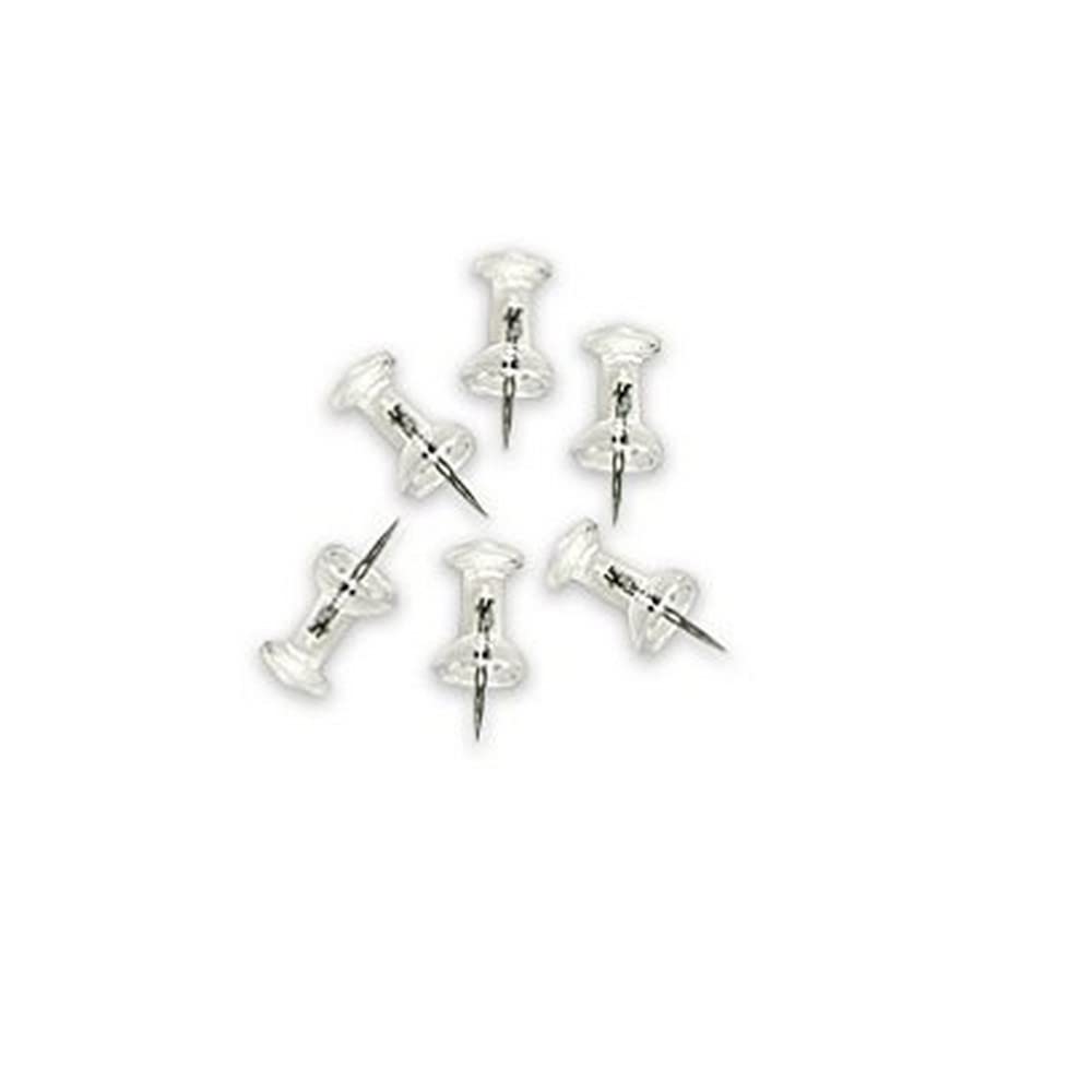 Bi-Office Bi-Silque PI0326 200 Transparent Push Pin